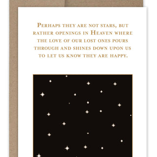 Stars In Heaven Sympathy Card